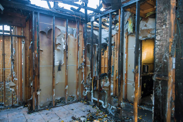 Professional Fire Damage Removal technician working in Dallas, TX